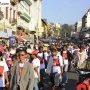 Campagne du candidat Roland Ratsiraka à Analakely.